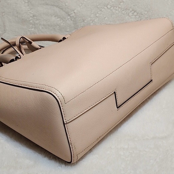 Authentic Tory Burch Robinson Double Zip Leather Pink Handbag - Picture 5 of 7